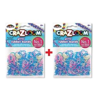 【美國Cra-Z-Art】Cra-Z-Loom圈圈彩虹編織 橡皮筋補充包 彩光x2包(共400條)