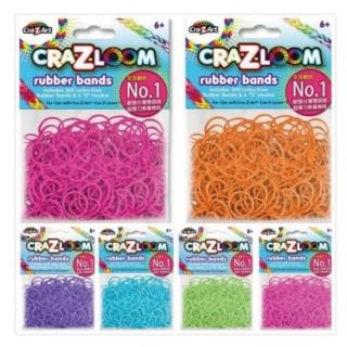 【美國Cra-Z-Art】Cra-Z-Loom圈圈彩虹編織 橡皮筋補充包B款(6包  共1800條)