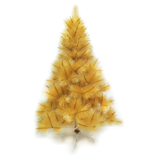 【聖誕樹】台灣製5尺-5呎150cm特級金色松針葉聖誕樹裸樹-不含飾品-不含燈(.)