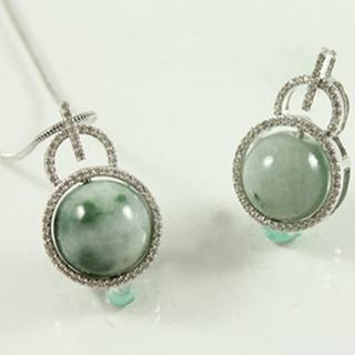 【金玉滿堂】石來運轉開運招財飄花翡翠墜鍊