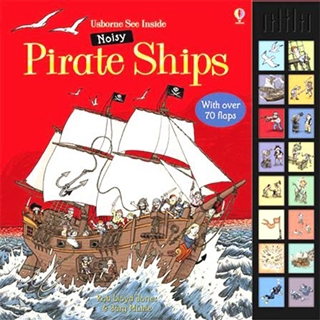 【英國 Usborne】盜船學習翻翻有聲書(See inside noisy pirate ship)