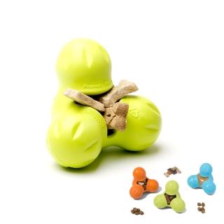 【West Paw】Toppl 益智玩具--漏食-啃咬-適合各種狗狗(小-藍、綠、橘-雙重玩法)