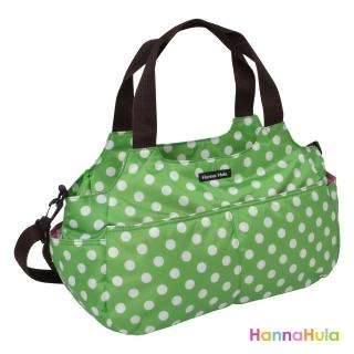【日本Hanna Hula】棉花糖二用媽媽包/空氣包(圓點綠)