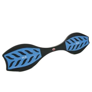【D.L.D 多輪多】發光輪活力蛇板 蛇行滑板(藍黑色 贈背袋)