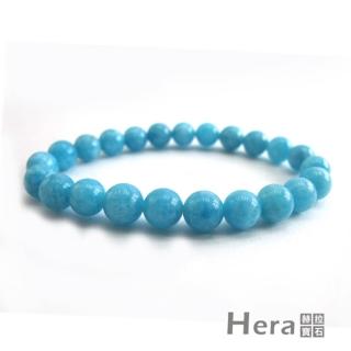 【Hera】頂級冰沁海水藍寶手珠(10mm)