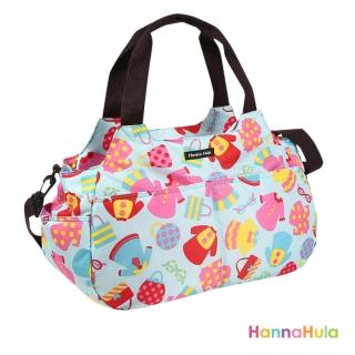 【日本Hanna Hula】棉花糖二用媽媽包/空氣包(洋裝藍)