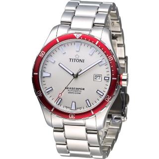 【TITONI】梅花錶 Seascoper 海洋探索潛水機械錶(83985SRB-516)