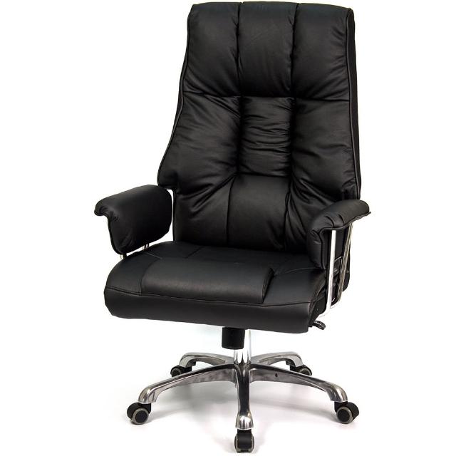 【aaronation 愛倫國度】真牛皮雙扶手辦公電腦椅(i-2901SGA)