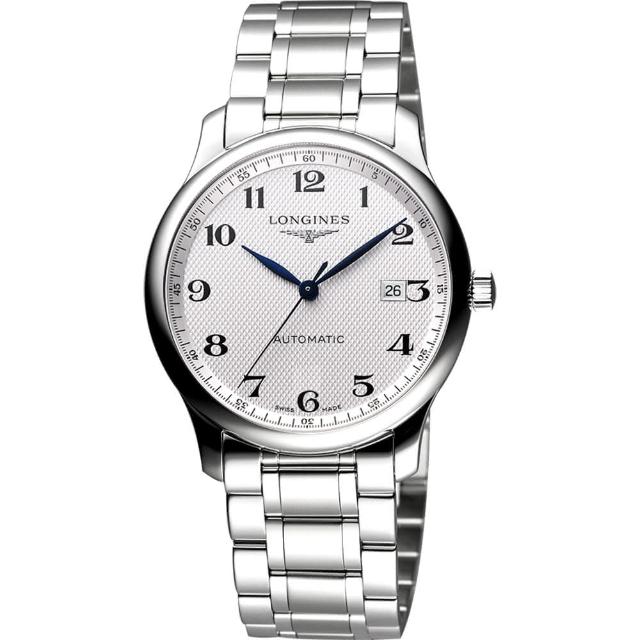 【LONGINE】Master 巨擘系列機械腕錶-銀(L28934786)
