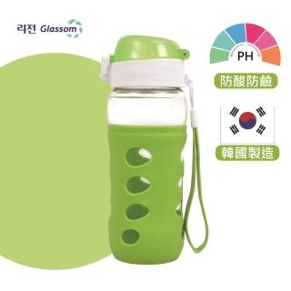【韓國 GLASSOM】POP玻璃彩瓶500ML(蘋果綠)
