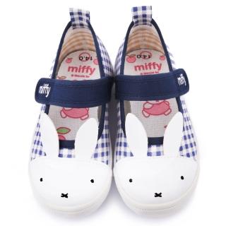 【童鞋城堡】Miffy 中童 兔兔造型室內鞋(MF-371-藍)