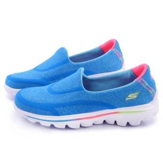 【SKECHERS】大童 輕量舒適運動休閒鞋(81052LBLU-藍)