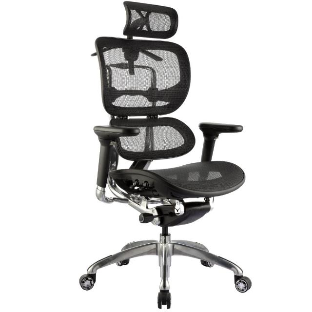 【aaronation愛倫國度】雙層式椅背人體工學椅/電腦椅(JQ-SL-A3-黑)
