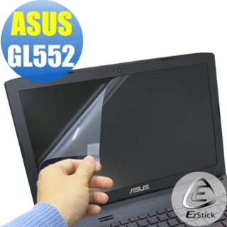 【EZstick】ASUS GL552 專用 靜電式筆電LCD液晶螢幕貼(可選鏡面或霧面)