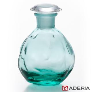 【ADERIA】日本進口圓形玻璃調味罐100ml(藍綠)