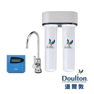 【DOULTON英國道爾敦】陶瓷濾芯顯示型雙管塑鋼櫥下型淨水器(DIP-M12)