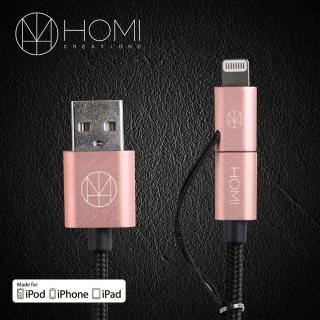 【HOMI】MFI蘋果認證 傳輸充電線 Ver2(Lightning & Micro USB)