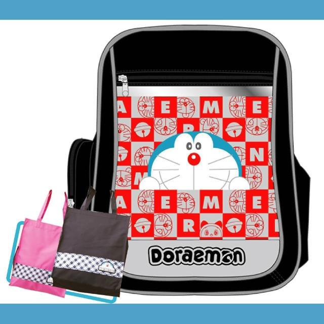 【哆啦A夢】MIT 元氣護脊鏡面書背包+MIT手提萬用袋(DO3)