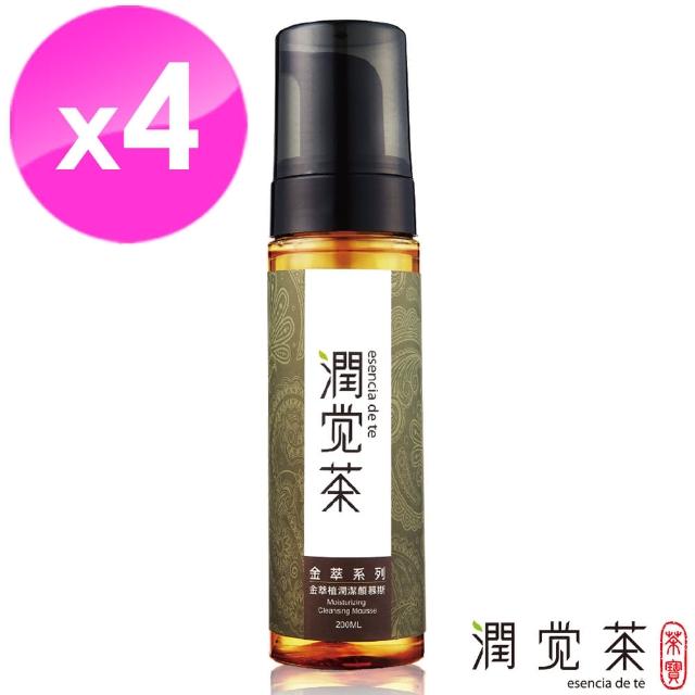 【茶寶 潤覺茶】金萃植潤潔顏慕斯200ml(4瓶組)