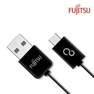 【FUJITSU富士通】MICRO USB傳輸充電線(1M-黑)