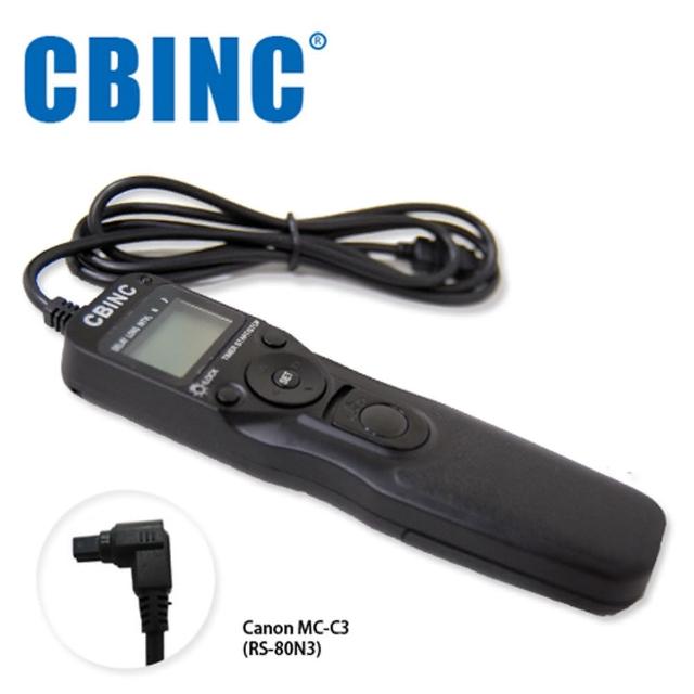 【CBINC】C3  液晶定時快門線 相容 CANON RS/TC-80N3