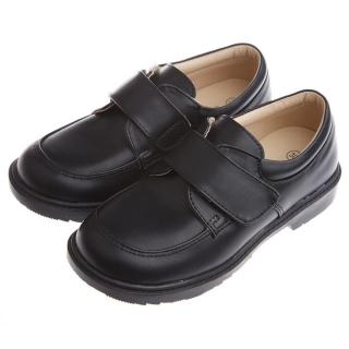 【布布童鞋】時尚經典款純黑色男童紳士皮鞋(KEM027D)