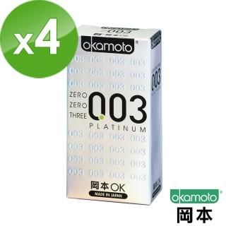 【岡本OK】003 Platinum白金保險套(6入X 4盒)