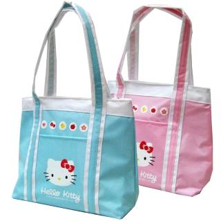 【Hello Kitty 凱蒂貓】防水萬用手提餐袋(粉/藍綠_KT-3902)