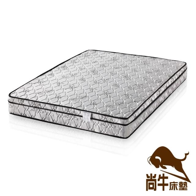 【尚牛床墊】18mm釋壓棉三線高級緹花布硬式彈簧床墊-單人特大4尺