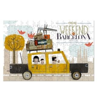 【西班牙Londji】巴塞隆納計程車迷你拼圖(150片)