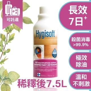 【芬蘭Hygisoft】15倍超濃縮多用途殺菌消毒清潔劑 500ml(防疫 去污除油 殺菌消毒 防霉 防蹣)