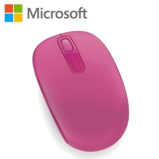 【微軟】Microsoft無線行動滑鼠1850 -桃花粉(U7Z-00066)