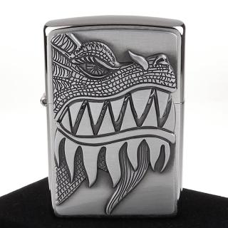 【ZIPPO】美系-Fire Breathing Dragon-噴火龍圖案貼飾