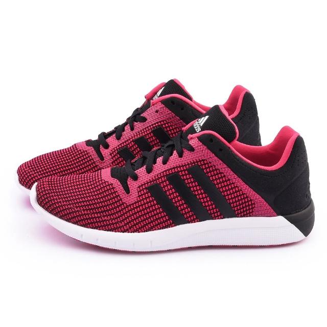 【Adidas】女款 CC Fresh 2 W輕量慢跑鞋(B22975-紅黑)