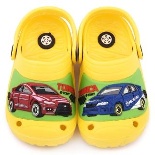【童鞋城堡】Tomica多美汽車 中童 不對稱造型輕量花園鞋(TM0886-黃)