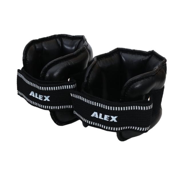 【ALEX】5KG PU型多功能加重器-台灣製 健身 重訓 肌力訓練 手腳加重(黑)