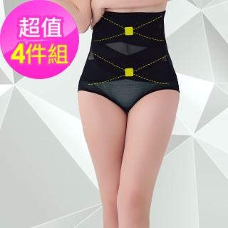 【ThreeShape】舒莉絲420丹2次方雙X加壓塑身褲 4件組(M-3XL)