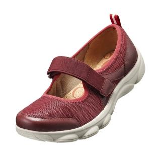 【Kimo德國品牌手工氣墊鞋】雙皮料彈力輕量鞋_高貴紅(K15WF054017D)
