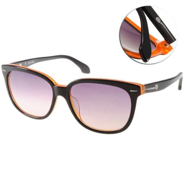 【Calvin Klein太陽眼鏡】熱銷經典款(黑-橘#CK4215S 090)