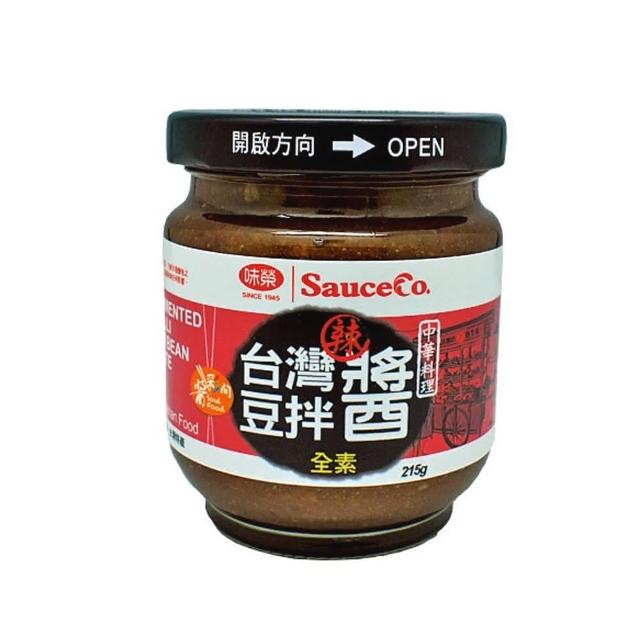 【味榮】天然臺灣豆拌醬 辣味(215g-罐)