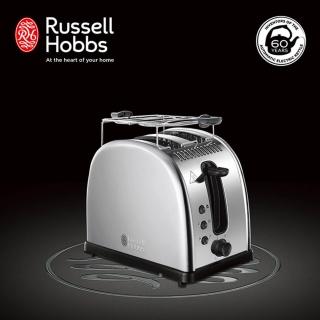 【Russell Hobbs 英國羅素】Legacy 晶亮烤麵包機(21290TW-晶亮銀)