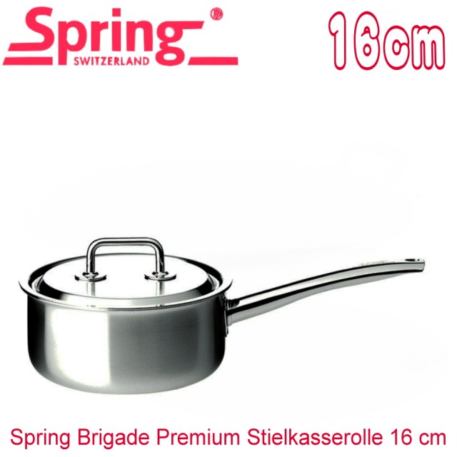 【瑞士Spring】尊爵系列單柄多層複合金湯鍋1551-16(16CM)