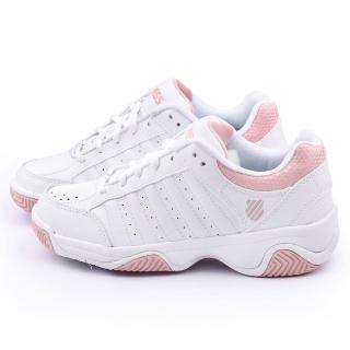 【K-SWISS】女款GRANCOURT III 網球運動鞋(93354-151-白粉)