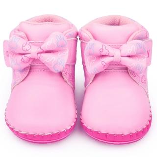 【童鞋城堡】Miffy米菲兔 小童 典雅蝴蝶結短靴(MF-0027-粉)