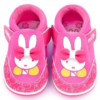 【童鞋城堡】Miffy 小童 立體蝴蝶結休閒鞋(MF-0011-桃)