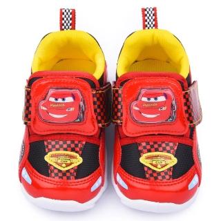 【童鞋城堡】CARS閃電麥坤 中童 造型電燈運動鞋(553069-紅)