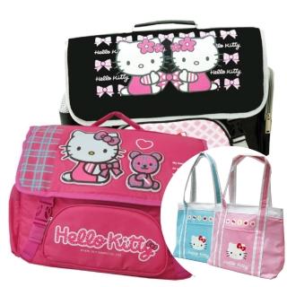 【Hello Kitty 凱蒂貓】(1+1)橫式書背包+保溫保冷袋(KT3049三款_3902)