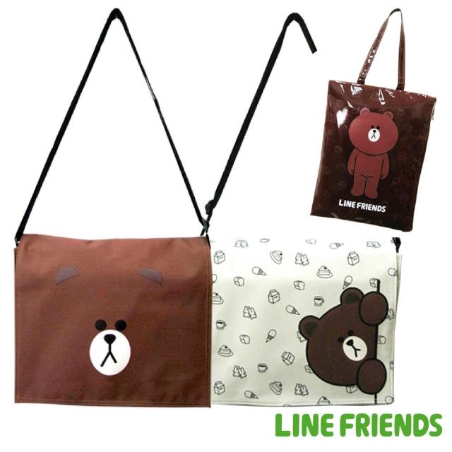 【LINE FRIENDS】(1+1)熊大平板中側包+防水平板套(兩色_LI5425)