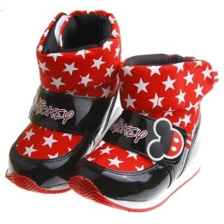 【布布童鞋】Disney迪士尼米奇酷炫紅色時尚保暖空氣靴(MLK614A)