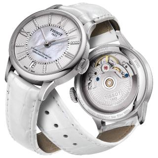 【TISSOT】杜魯爾系列真鑽機械動力80腕錶(T0992071611600)